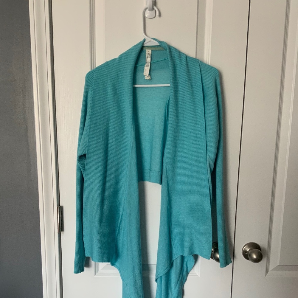 Lululemon Blue Zen Wrap Sweater